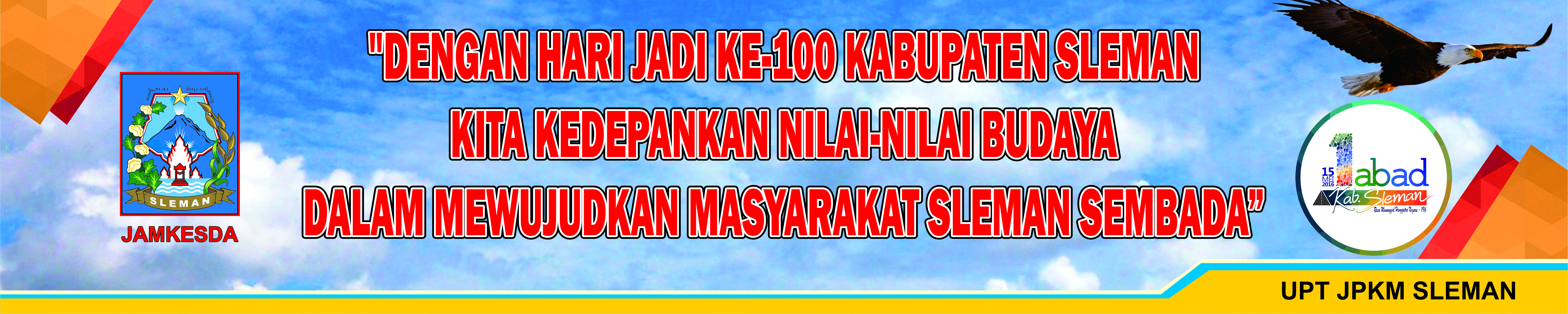 SELAMAT HARI JADI SLEMAN KE-100